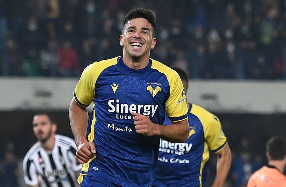 Así celebró Gio Simeone, la gran figura ante Juventus (Serie A)