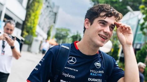 Franco Colapinto recorrió el circuito de Marina Bay, donde se disputa el GP de Singapur