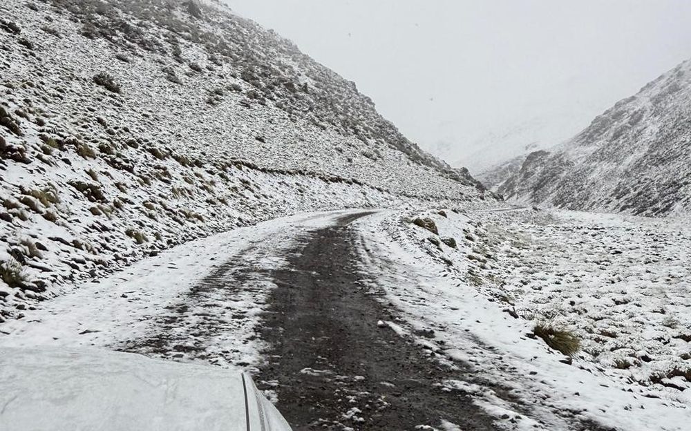 El temporal de nieve hizo postergar la apertura de la Laguna del Diamante.&nbsp;