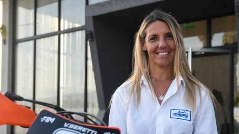 Maribel Giordani, presidenta de Fememod y es especialista en Enduro