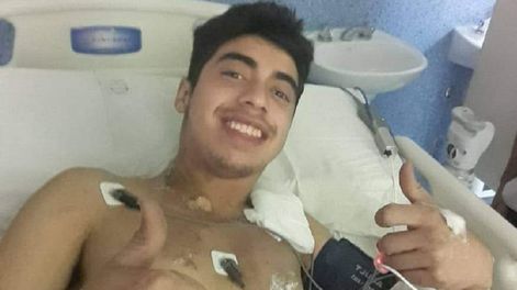 Gabriel Berón, el joven alcanzado por un rayo en San Luis (Facebook Andrea Berón)