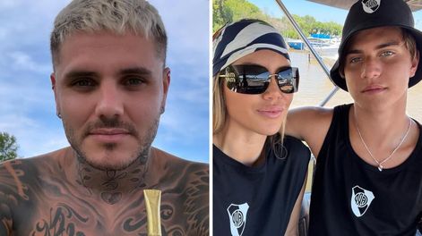 Los tremendos chats entre Mauro Icardi y Valentino, el hijo mayor de Wanda Nara.