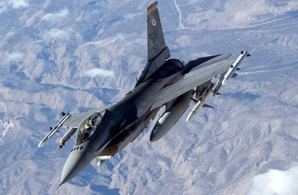 Uno de los aviones F-16. Gentileza: La Nación.