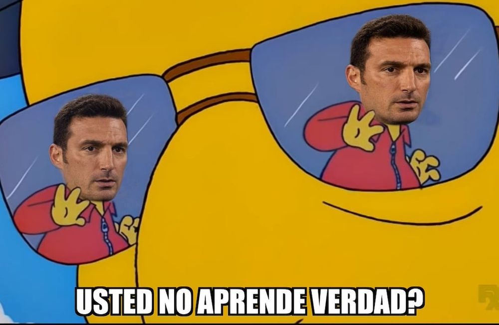 Los memes del partido le apuntaron a Scaloni y sus cambios