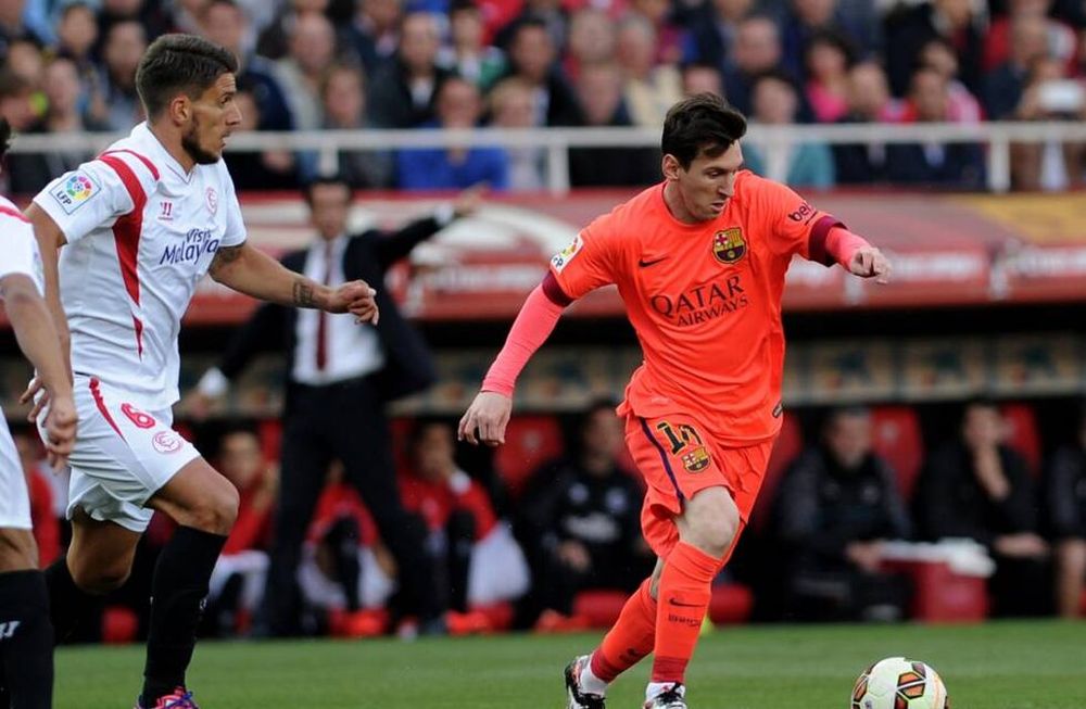 Con gol de Messi, el Barça igualó ante el Sevilla