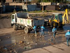 El operativo permitió retirar 230 metros cúbicos de basura y escombros del colector Papagayos, una infraestructura clave para la defensa aluvional del Gran Mendoza.