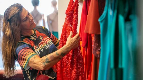 Dalila Tahan en su atelier de Ciudad.