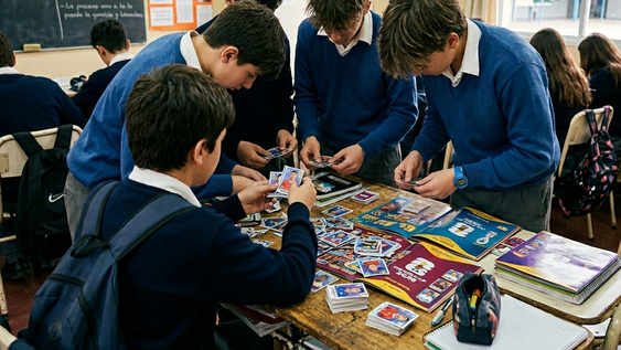 Que los estudiantes no traigan al colegio figuritas: el sorprendente pedido de una escuela y los motivos