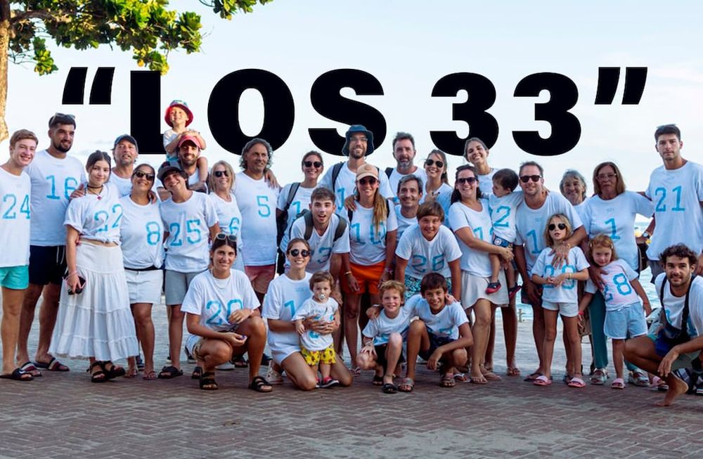 Los 33, de vacaciones en Brasil. Foto: Gentileza