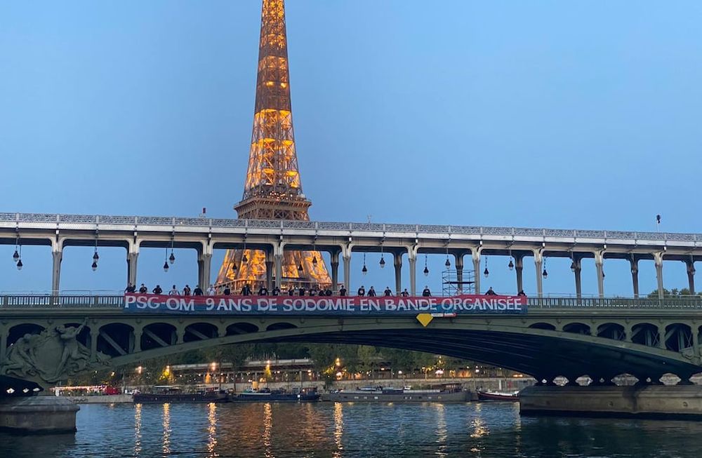 Aficionados del PSG publican una pancarta homófoba antes del partido con Marsella