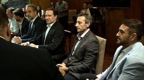Elecciones 2023Esta mañana en el Poder Judicial, se presentó Boleta Única a intendentes.Foto: Orlando Pelichotti