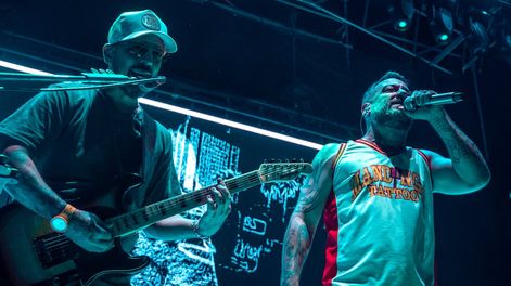Los Andes | La banda brindó un show a todo motor en el Multiespacio Cultural Luján de Cuyo./ Gentileza: Tino Rivas