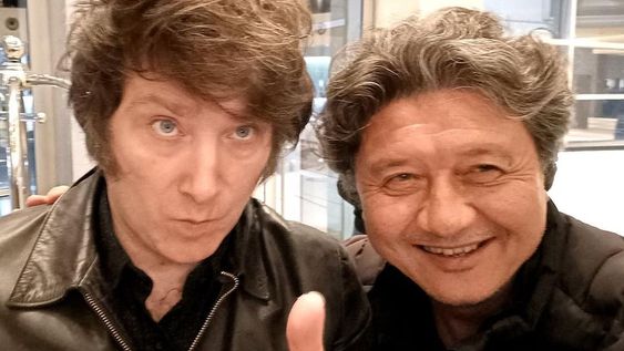Elecciones 2023: Javier Milei y Carlos Kikuchi. (La Voz)