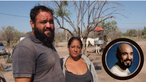 La propuesta a Abel Pintos de los desalojados por usurpar tierras en Mendoza: Necesutamos juntarnos con él. Foto: Los Andes / Gentileza Radio Tierra Campesina.