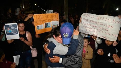 Vecinos del pueblo 9 de Julio, en Corrientes, marcharon para pedir por la aparición de Loan. Imagen gentileza Corrientes Hoy.