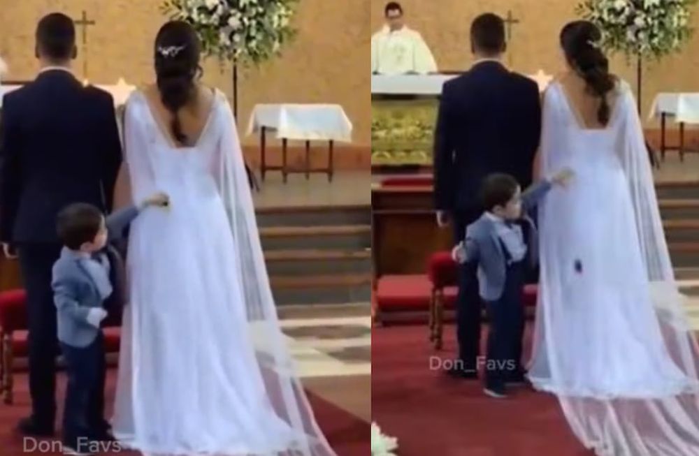 El video viral reavivó una antigua discusión sobre si los niños deberían ser invitados a eventos destinados mayormente a adultos, como bodas, misas y cumpleaños de 15. Foto: Captura video