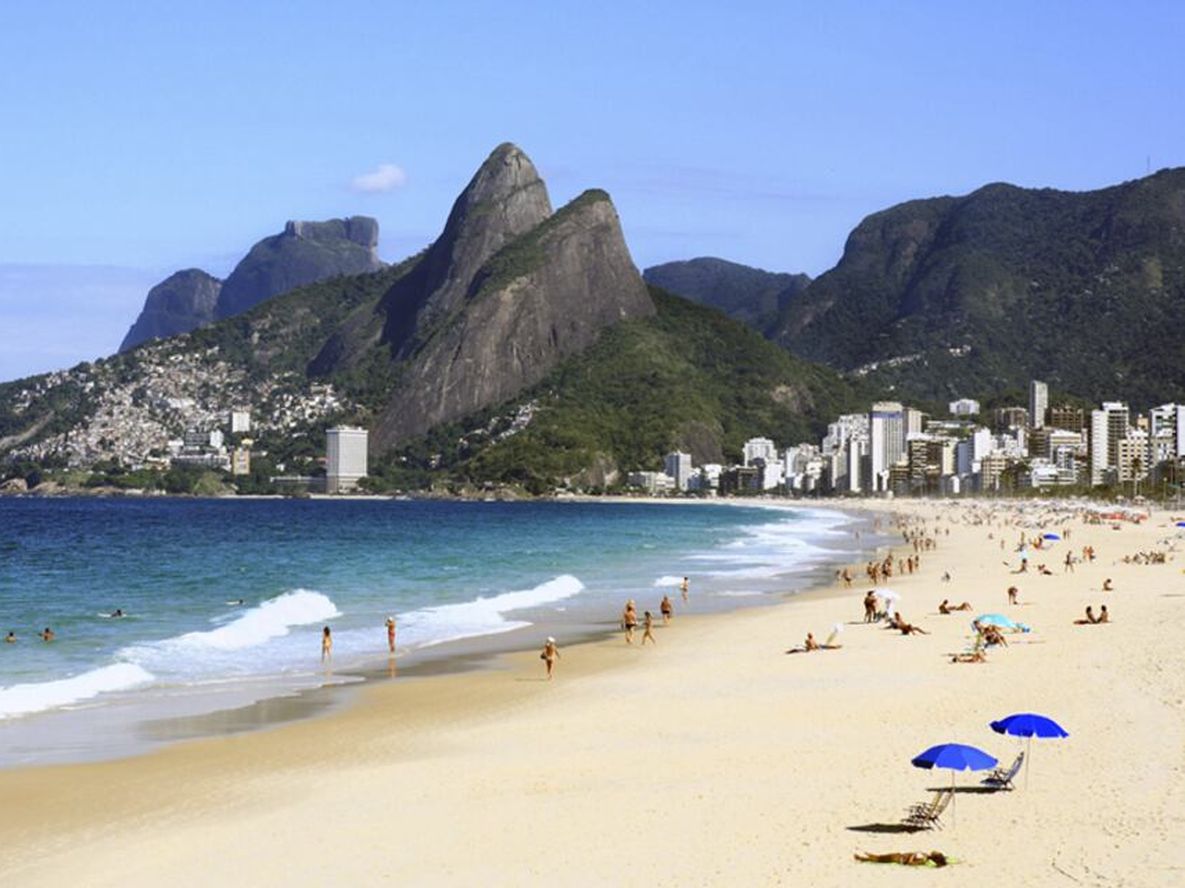 Playa de Leblon, ubicada en la zona sur de Río de Janeiro.