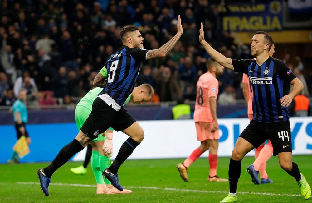 Mauro Icardi apareció en el final y le dio el empate al Inter ante el Barcelona