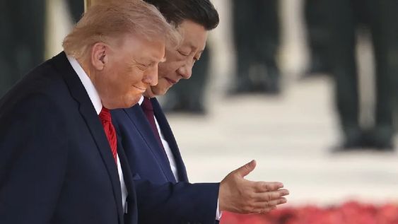 Donald Trump y Xi Jinping en China