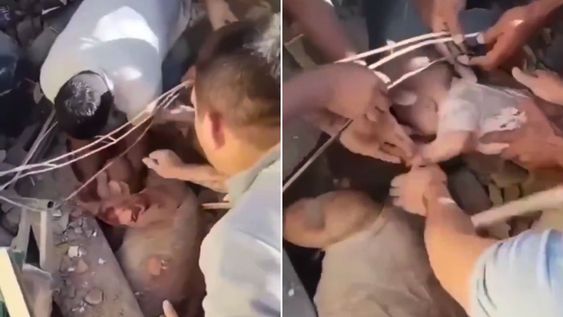 Imágenes impactante del rescate en Colombia tras el fuerte terremoto.
