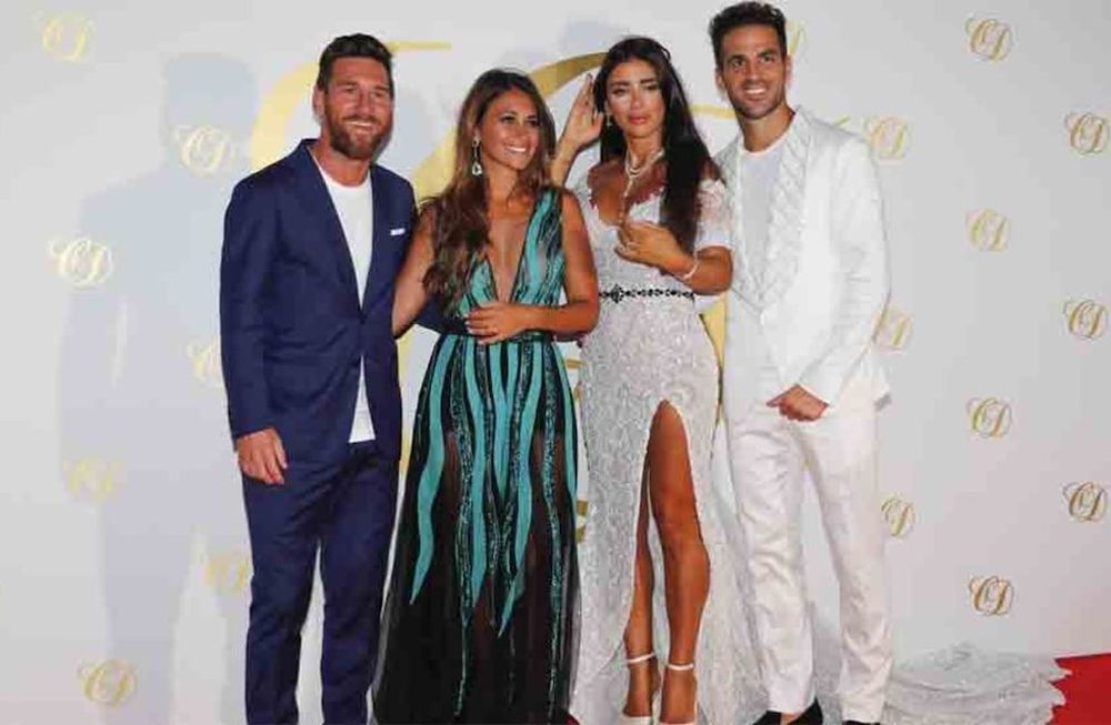 Messi y Antonela, invitados de lujo en la boda de Cesc Fábregas y Daniella Semaan