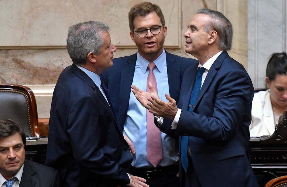 Miguel Angel Pichetto, Emilio Monzó y Nicolás Massot conformaron en Diputados el bloque Hacemos Coalición Federal. Foto: Eliana Obregon / Télam