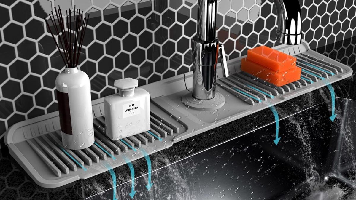 Cómo se utiliza el escurridor de moda que almacena accesorios del baño: es económico y evita manchas