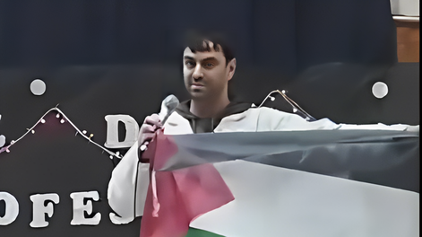 Jorge Macri sancionará a un docente que mostró una bandera Palestina en un acto escolar