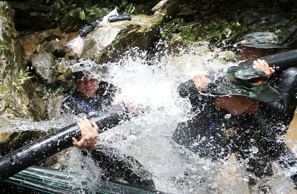 A las pocas horas de que salieran los niños de Tailandia la cueva se inundó completamente