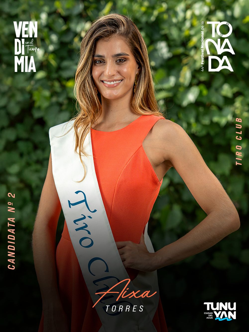  Aixa Torres (Tiro Club), candidata a reina departamental de la Vendimia 2026 de Tunuyán.