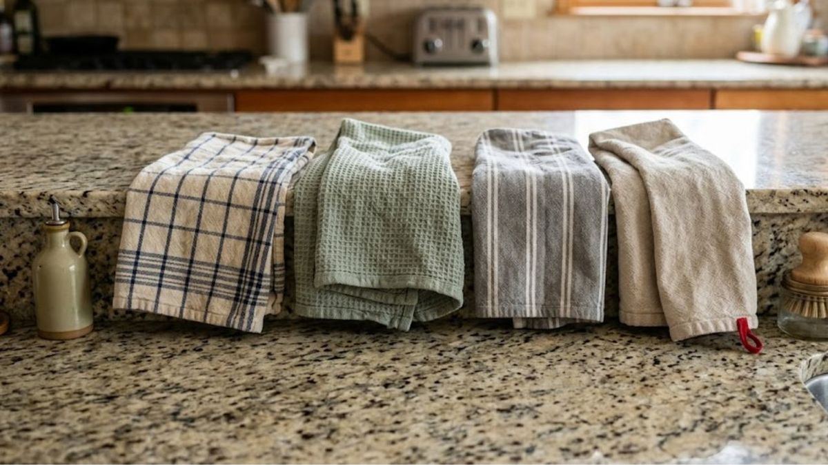 Cómo limpiar los repasadores de cocina para quitar el color 