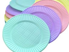 si tenes platos de cotillon, no los tires, tenes un tesoro en casa: el reciclaje mas moderno decorar