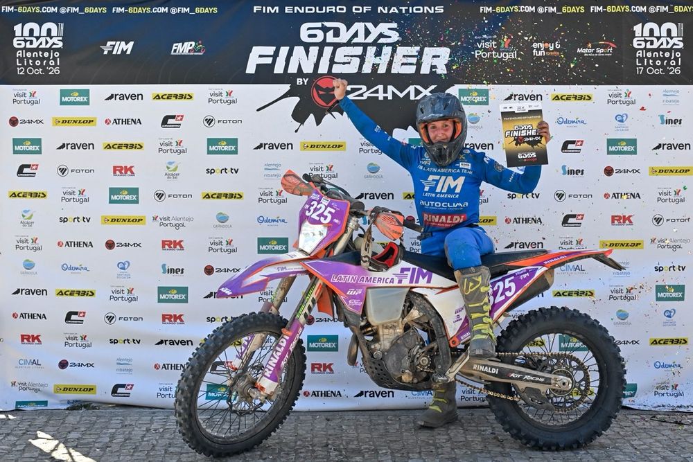 La mendocina Valentina Forti brill&oacute; en el Mundial de Enduro en Portugal, desafi&oacute; a las mejores del mundo y qued&oacute; a solo un minuto de conquistar el oro.