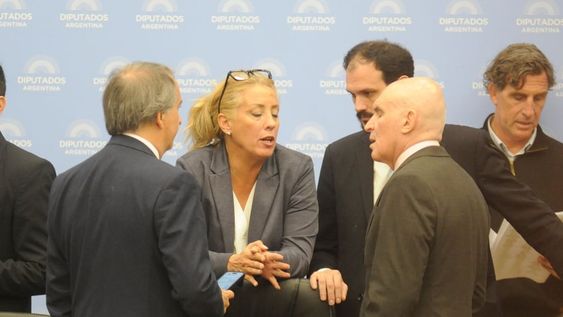 Los diputados José Luis Espert y Nicolás Mayoraz, de La Libertad Avanza, en el plenario de comisiones por la ley bases (Foto: Federico López Claro)
