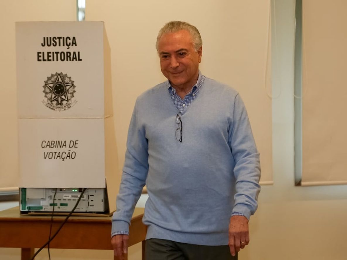 Temer votó y pidió a los brasileños que vuelvan a unirse tras las elecciones