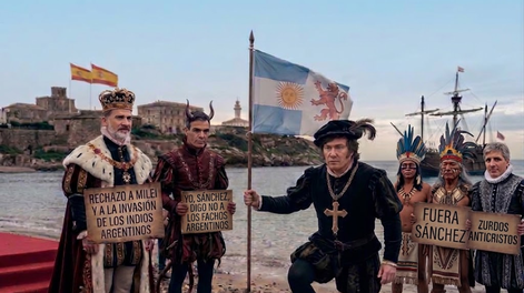 javier milei, el cristobal colon de las pampas