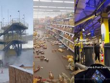 Videos del fuerte sismo de 6.9 en Chile que provocó daños y cortes de luz