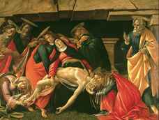 El Santo entierro pintado por Botticelli. En el Evangelio de hoy, Aseguraron el sepulcro poniendo un sello en la piedra y poniendo la guardia. El Santo entierro pintado por Botticelli. En el Evangelio de hoy, Aseguraron el sepulcro poniendo un sello en la piedra y poniendo la guardia.