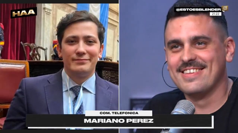 El periodista Manu Jove y el youtuber libertario Mariano Pérez se cruzaron en Blender.