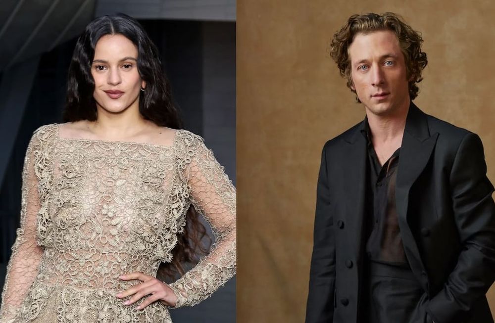 La cantante Rosalía y el actor Jeremy Allen White.