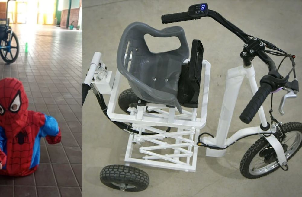 Agustín Torrales, el pequeño Spiderman de La Paz y quien nació sin piernas.