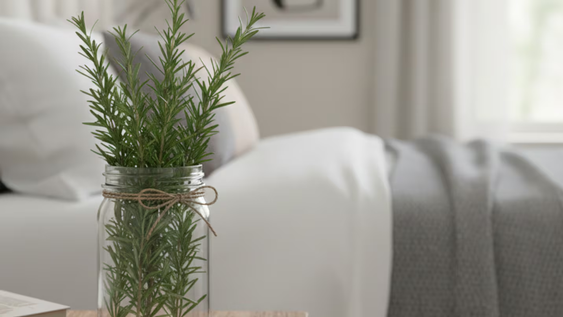 que significa tener una planta de romero en el dormitorio y como ayuda a ahorrar en aromatizantes y remedios