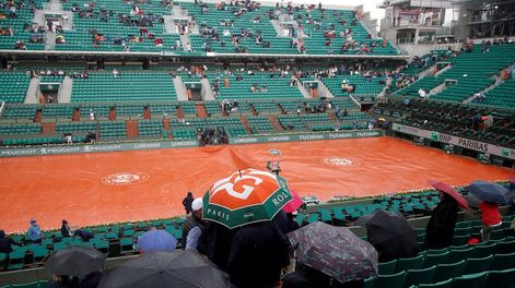 Schwartzman estaba set arriba ante Nadal pero apareció la lluvia y se suspendió la jornada