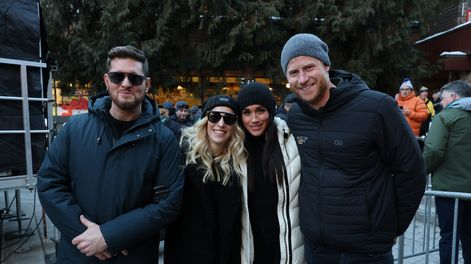 El encuentro entre Luisana Lopilato y Michael Bublé con el príncipe Harry y Meghan Markle