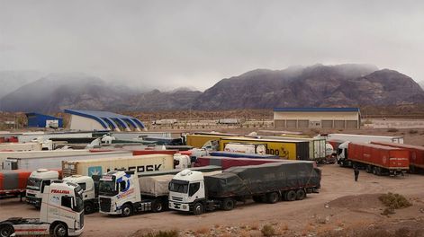 El ACI Uspallta no tiene la infraestructura necesaria y mínima para los trasnportistas. Foto: Marcelo Rolland / Los Andes