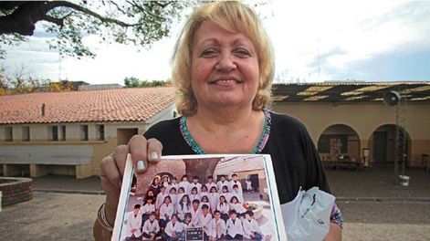 Mónica Dómina, primera maestra de Lionel Messi (Gentileza)