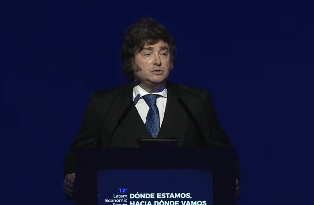 Javier Milei en la 12° edición de Latam Economic Forum