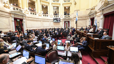 Sesión del Senado en el Congreso Nacional.