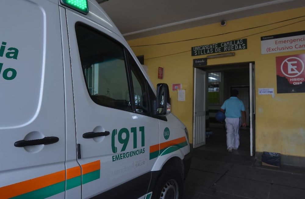 Fue trasladad de urgencia al hospital Lagomaggiore | Archivo Los Andes