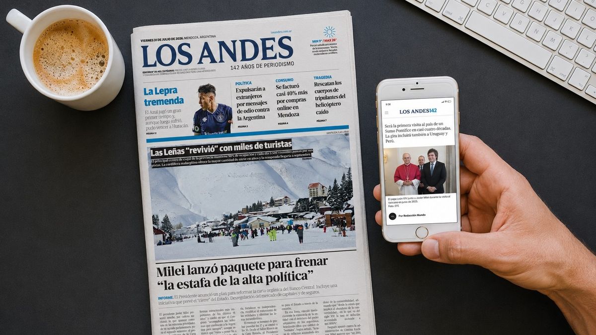 Los Andes, entre los 10 medios más leídos en Argentina: es líder en Mendoza, Cuyo y el oeste del país